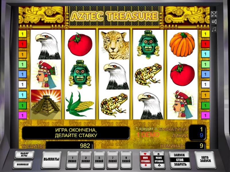 Изображение игрового автомата Aztec Treasure 