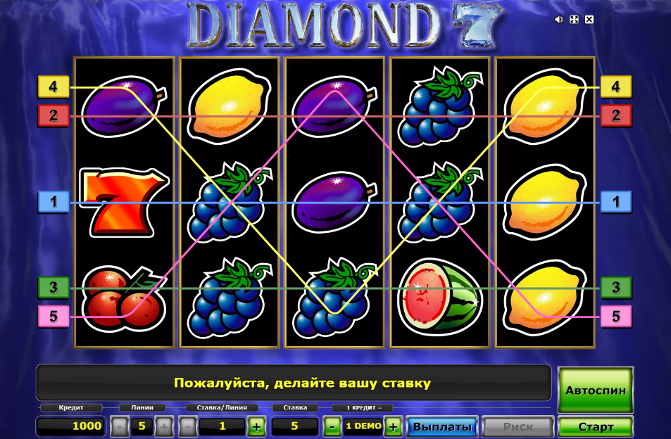 Изображение игрового автомата Diamond 7