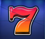 Символ игрового автомата Hot Triple Sevens Красная семерка