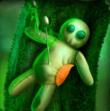 Символ игрового автомата Voodoo Кукла Вуду