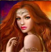 Символ игрового автомата Mythical Treasure Рыжая девушка